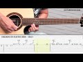 knocking on heavens door solo on acoustic guitar with tabs guitar lesson