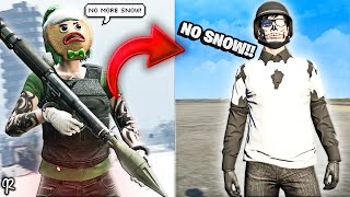 How To Get NO SNOW In GTA Online! *NEW* | Subscriber War, Jobs \u0026 More!