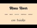 Pure CSS Menu Hover Effect | CSS Hover Effects