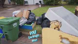 Bulk Waste Garbage Man POV - Manual Trash Collection | 4K Full UHD