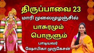 திருப்பாவை 23 மாரி முலை முழஞ்சில் Thiruppavai 23 with lyrics meaning #devotional #religion🙏