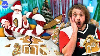 BREAKING 1000 GINGERBREAD HOUSES!!!