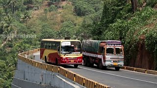 KSRTC താമരശ്ശേരി ചുരത്തിലും ഓവർടേക് ചെയ്യും ട്ടോ Mass Driving compilation  Thamarassery Ghats HD