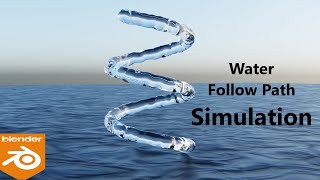 Blender Tutorial | Fluid Follow Path Simulation