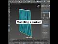 Modeling a curtain in 3ds Max - Modelowanie zasłony @ad3dguide #3dsmaxtutorial #3dsmax #3dtutorial