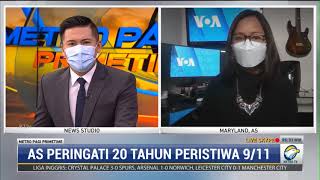 Laporan Langsung VOA untuk MetroTV: Peringati 20 Tahun 9/11, Joe Biden Kunjungi Tiga Lokasi Serangan