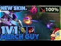 BUNNYFUFUU VS MERCH GUY | 100% CRIT | NEW PROJECT VAYNE SKIN - BunnyFuFuu