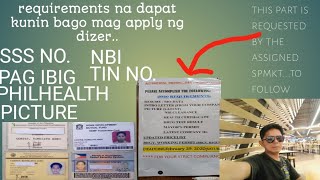 Mga importanteng requirements na dapat kunin bago mag apply ng trabaho.