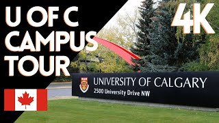 4K | University of Calgary Campus Tour under COVID Second Lockdown | Winter Walk | Ambiance