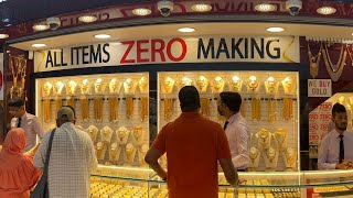 22K NEW Gold Jewellery at ZERO making charges | Full year | Dubai | Gold shopping |Deira Gold Souq
