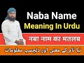 Naba Name Meaning in Urdu || Naba Name Ka Matlab || Naba Name Ke Mayne || @LafzeQadeerOfficial