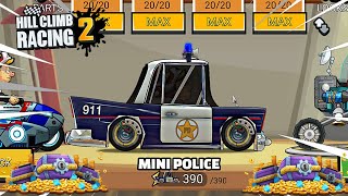 Hill Climb Racing 2 - The MINI POLICE CAR😍 (SuperCar Mod) Gameplay