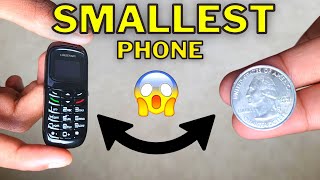 I Bought The Smallest Phone On Amazon! | 0.66in Mini Phone Review