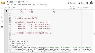 84. The Decision Tree ID3 algorithm from scratch Part 3