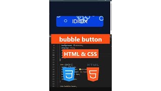 Bubble Button HTML CSS 💥| Pure CSS Animated Bubbles | CSS Bubbles Animation Tutorial #Shorts