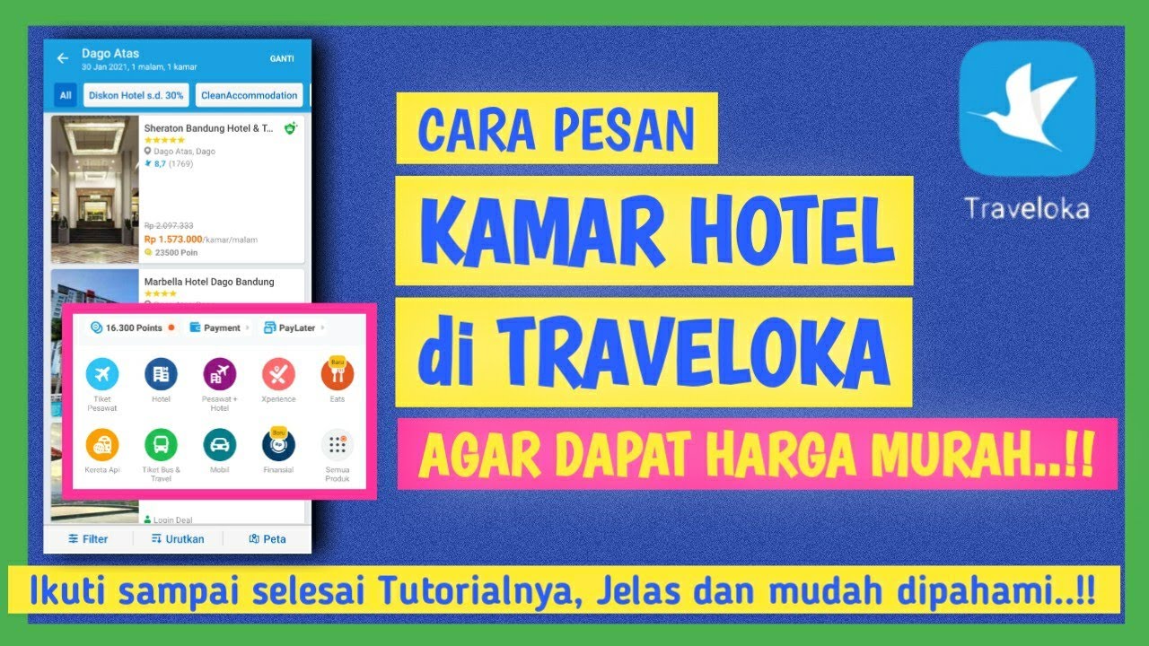 CARA PESAN HOTEL LEWAT TRAVELOKA - YouTube