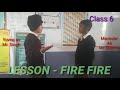 young student speaking fluent english english conversation 6th class lesson fire fire