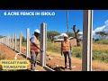 How to Use Precast Concrete Panels to Fence 6 Acres in 5 Weeks