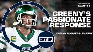 Greeny goes through emotional rollercoaster talking Aaron Rodgers 😞 | Get Up