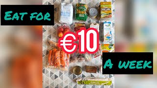 Eat for €10 for 1 week | Extreme Budget Aldi Grocery Shopping | Extreme Food Shopping