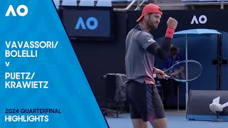 Bolelli/Vavassori v Krawietz/Puetz Highlights | Australian Open 2024 Quarterfinal