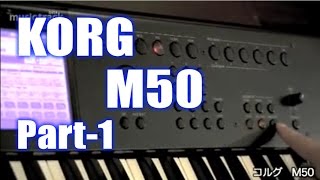 KORG M50 #1 Demo\u0026Review [English Captions]