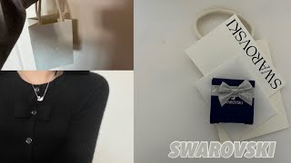 SWAROVSKI_swan necklace 스와로브스키 목걸이 언박싱