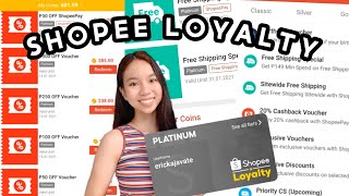 WHAT IS SHOPEE LOYALTY + Platinum member benefits / How to maintain your reward | Ericka Javate