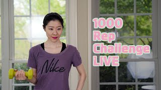 IntervalUp LIVE Workout! 60 Minute Fat Burning Workout at Home | 1000 Rep Challenge Workout! /전신운동홈트