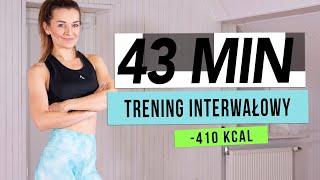 Intensywna HIIT Trening + Brzuch  / Spal  410 kcal / Monika Kołakowska