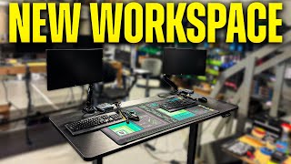 NEW Workspace Setup! - VIVO Standing Desk Review