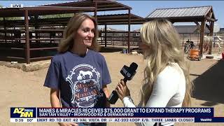 $75,000 Grant?? Fox 10 visits Manes and Miracles