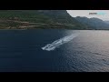 droneworx captures jet ski in greece during the sunset diakopto greece