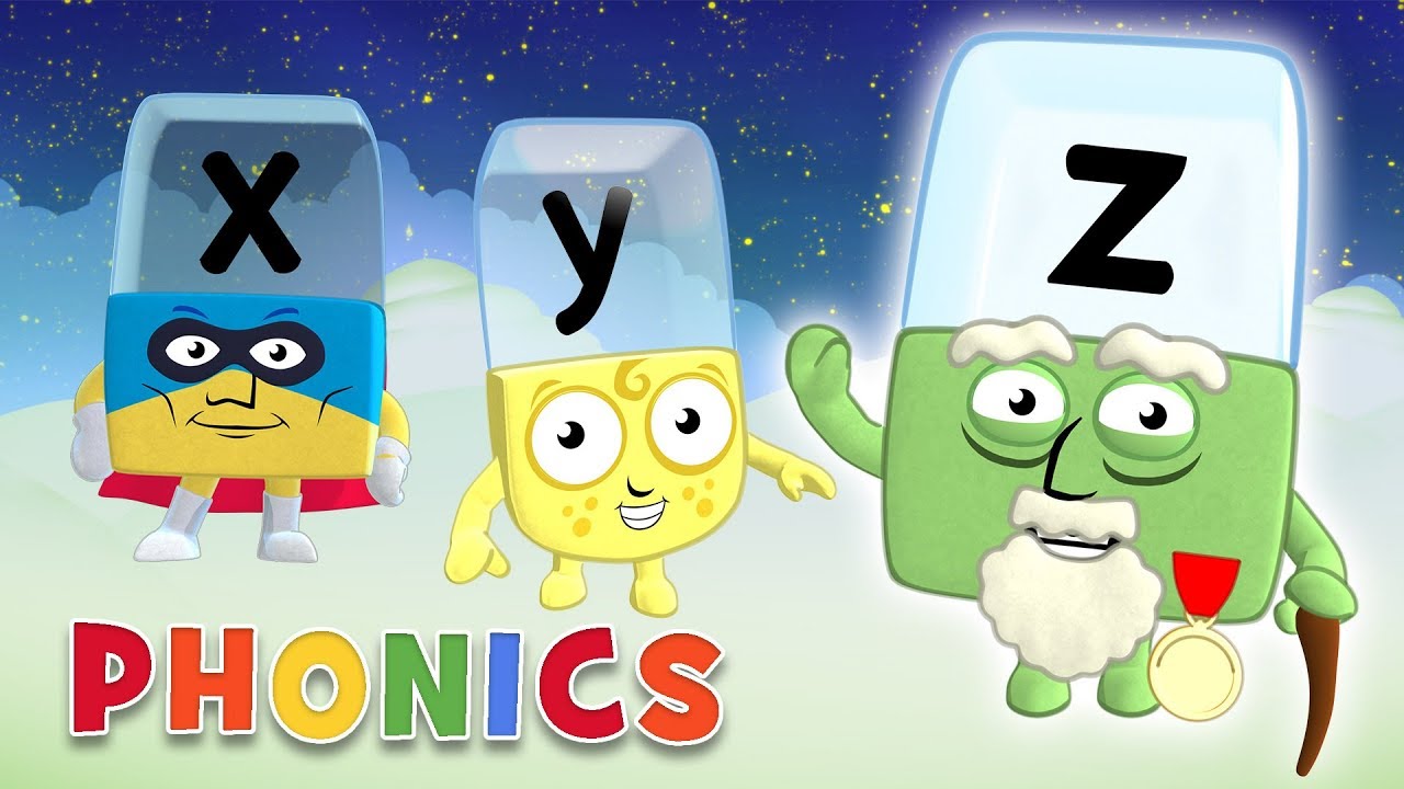 Alphablocks - Learn To Read | X, Y & Z | Phonics For Kids - YouTube