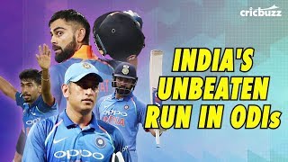 India's unbeaten run in ODIs