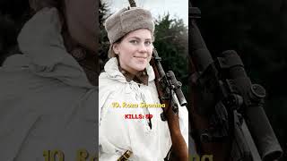 15 of the Deadliest Soviet Union Female Snipers of WW2 #shorts #history #ww2