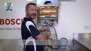 How to commission Bosch Internal Compact Hot Water System