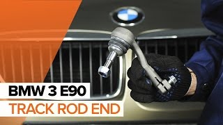 How to change tie rod end / track rod end on BMW 3 E90 TUTORIAL | AUTODOC