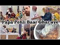 PAPA pehli bar Ghar aye | Smokey chicken recipe | family vlog | Rushna noor