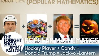 Popular Mathematics: Hockey Player + Candy + Donald Trump = Jack-o'-Lantern