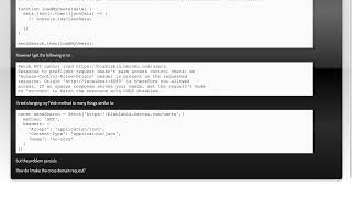 Fetch API cannot load, cors