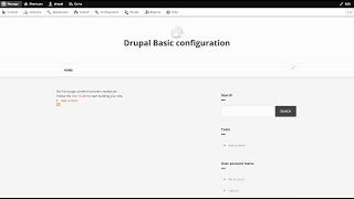 Drupal Basic Configuration - Part 1