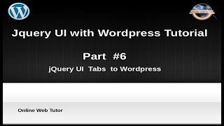 How to use jQuery UI with wordpress for beginners from scratch - jQuery Tabs with Wordpress