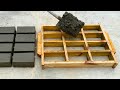 How to make a cement brick mold from wood - Simple and effective production