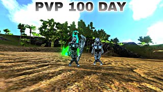 I SURVIVED 100 DAYS PVP ARK MOBILE / TAMING AND BASE UPDATED AND RAIDING