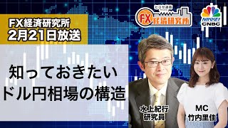 2月21日放送 『FX経済研究所』（知っておきたい ドル円相場の構造）日経CNBC