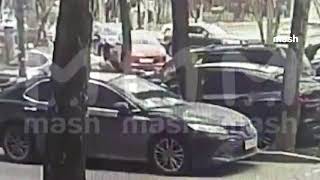 Взрыв  Toyota Land Cruiser Prado в Москве #всу #украина #война #сбу #москва #взрыв