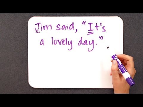 What do you use quotation marks around?