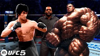 PS5 Bruce Lee vs. Great Muscle (EA Sports UFC 5)