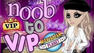 NOOB TO VIP ON NEW TR ACCOUNT| 1 YEAR STAR VIP! | MOVIESTARPLANET